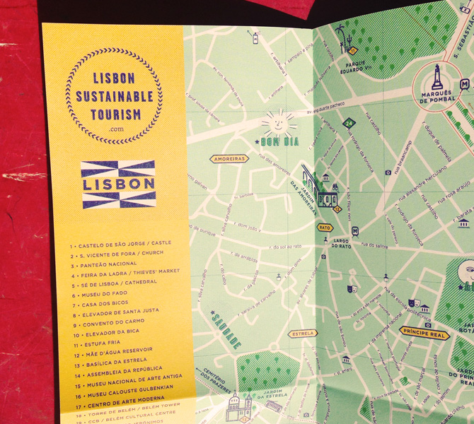 cover of lisbon sustainable map and guide
