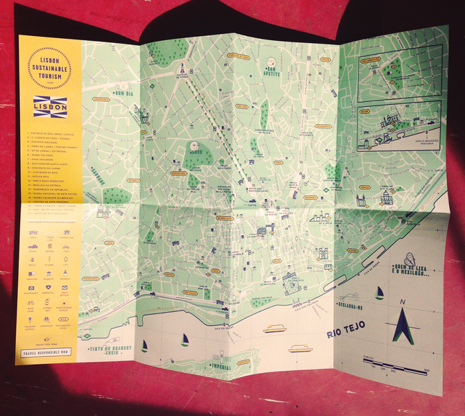 cover of lisbon sustainable map and guide